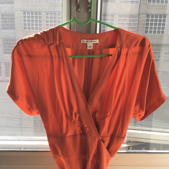 Banana Republic saffron silk dress size dress 6 - Picture 5 of 5